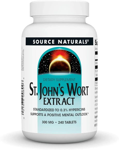 SOURCE NATURALS - Source Naturals St. Johns Wort Extract 300Mg. 240 Tabletas - The Red Vitamin MX - Suplementos Alimenticios - {{ shop.shopifyCountryName }}
