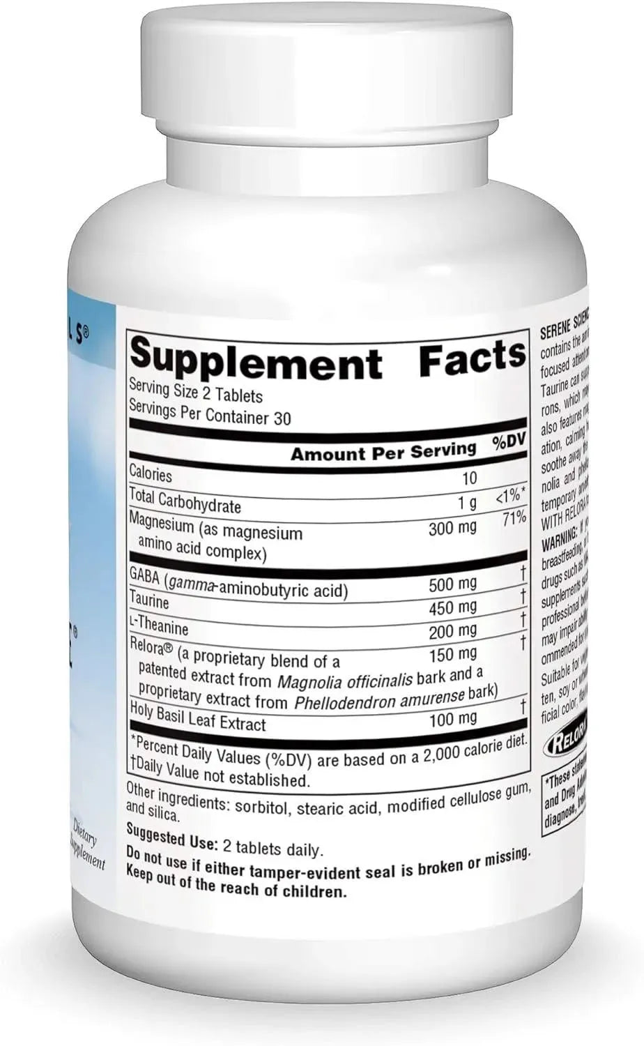 SOURCE NATURALS - Source Naturals Theanine Serene with Relora 60 Tabletas - The Red Vitamin MX - Suplementos Alimenticios - {{ shop.shopifyCountryName }}