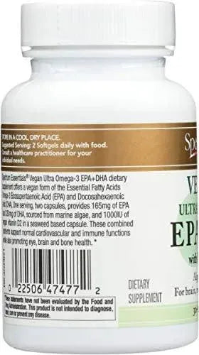 SPECTRUM ESSENTIALS - Spectrum Essentials Vegan Ultra Omega-3 EPA and DHA 60 Capsulas Blandas - The Red Vitamin MX - Suplementos Alimenticios - {{ shop.shopifyCountryName }}