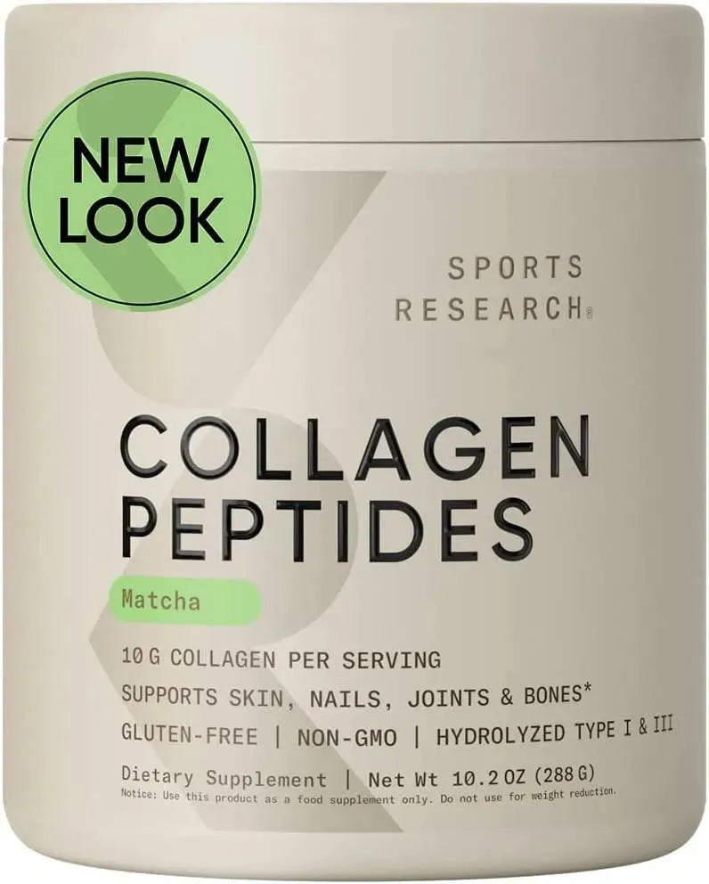 SPORTS RESEARCH - Sports Research Collagen Peptides Matcha Green Tea 10.16Oz. - The Red Vitamin MX - Suplementos Alimenticios - {{ shop.shopifyCountryName }}