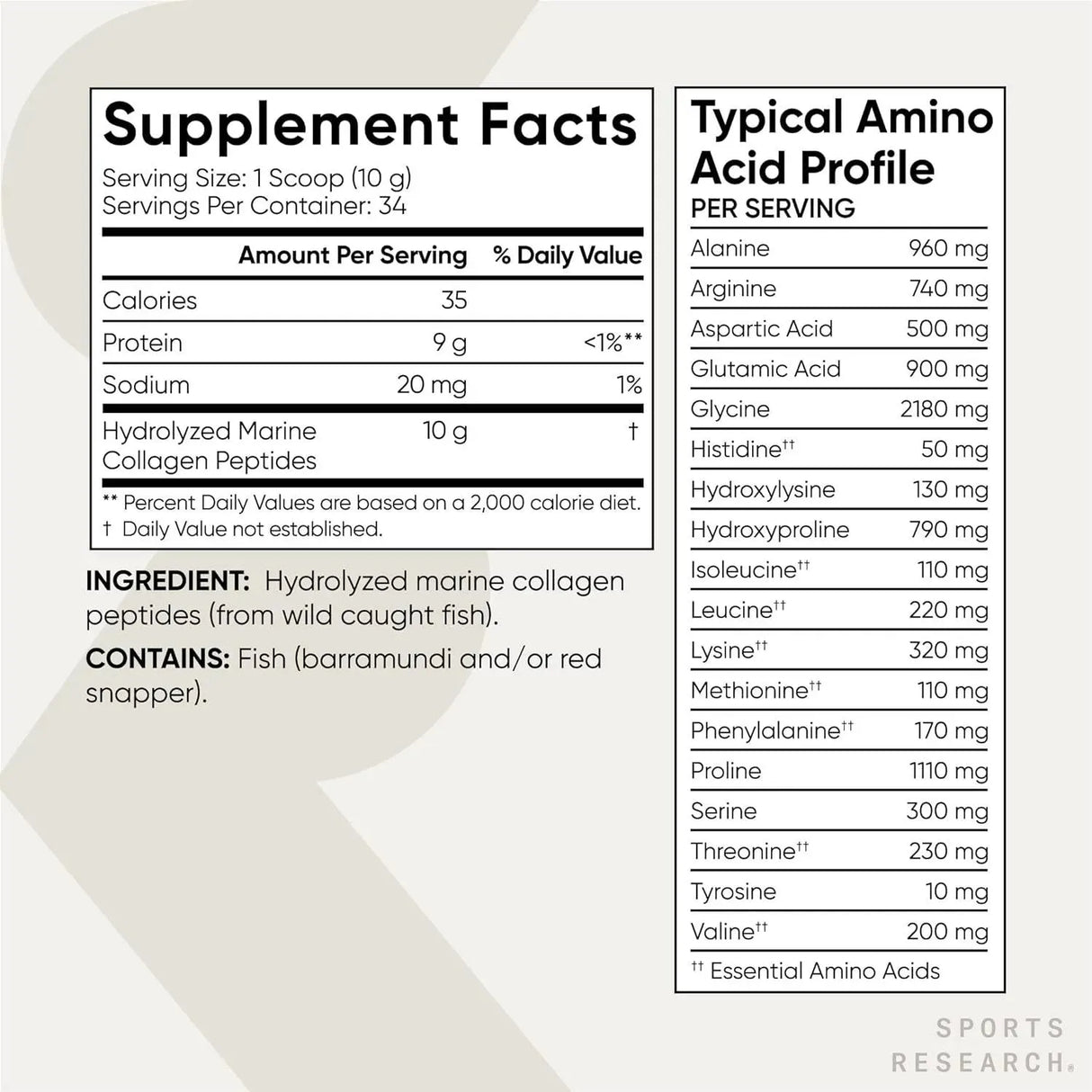 SPORTS RESEARCH - Sports Research Marine Collagen Peptides Powder 340Gr. - The Red Vitamin MX - Suplementos Alimenticios - {{ shop.shopifyCountryName }}