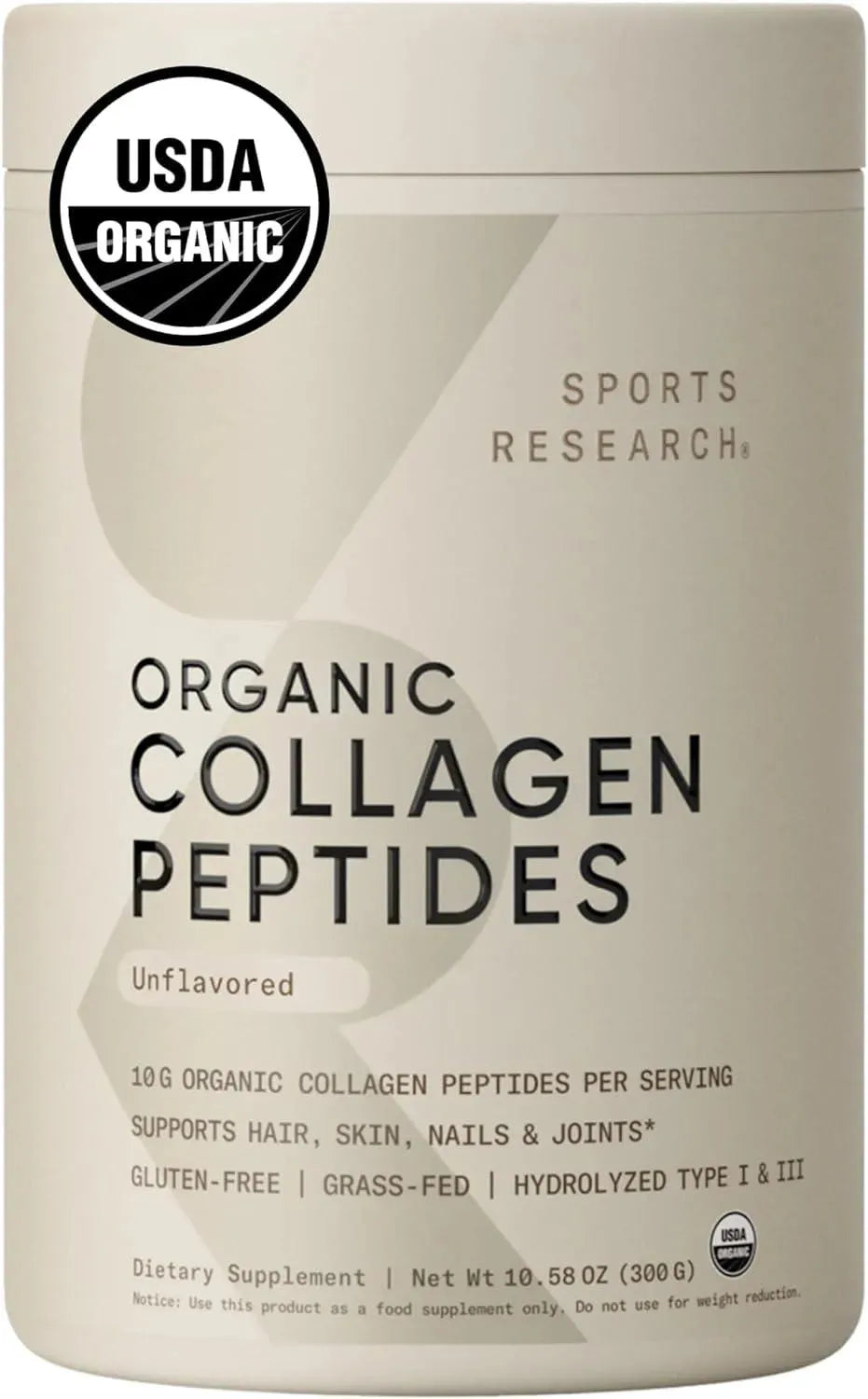 SPORTS RESEARCH - Sports Research Organic Collagen Peptides 300Gr. - The Red Vitamin MX - Suplementos Alimenticios - {{ shop.shopifyCountryName }}