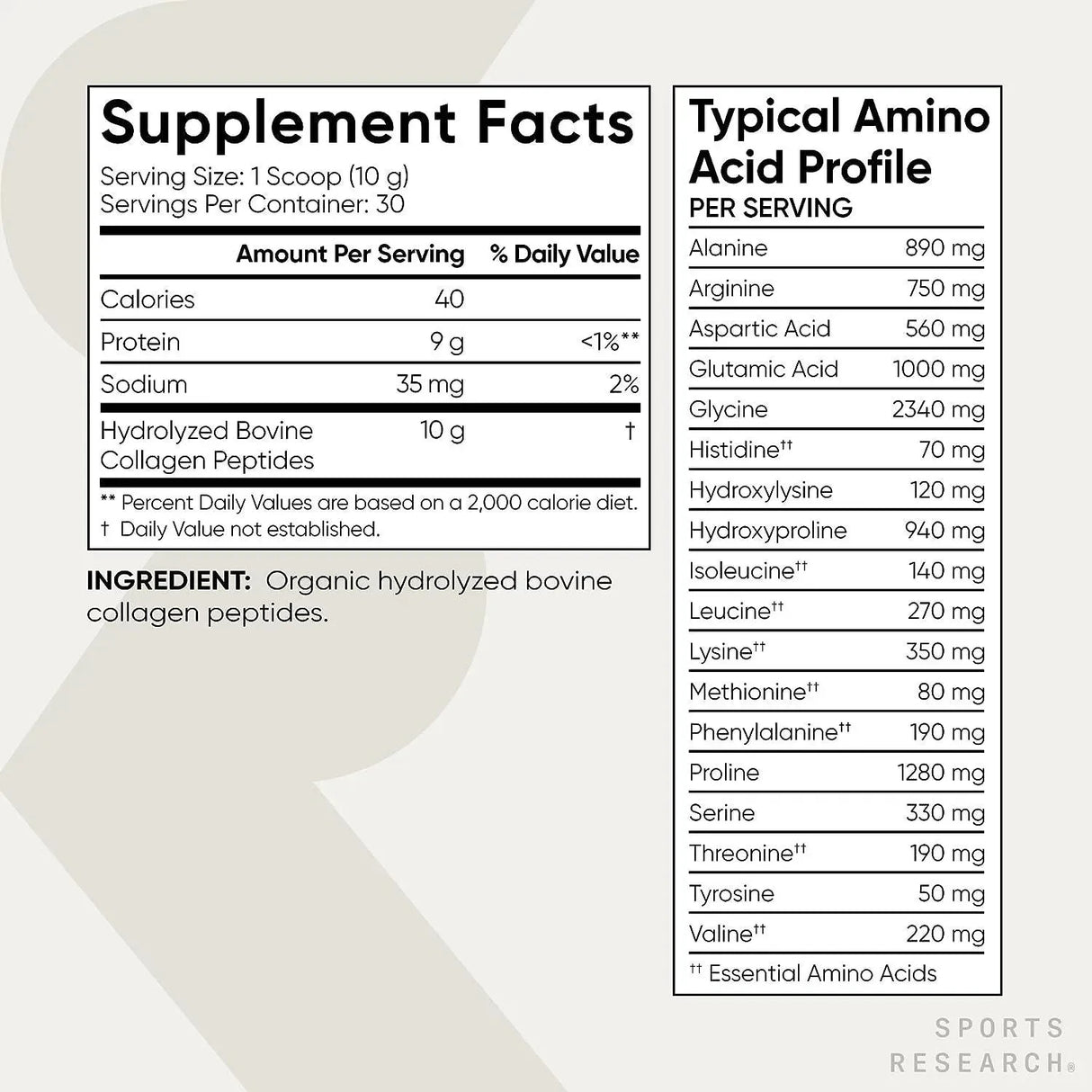 SPORTS RESEARCH - Sports Research Organic Collagen Peptides 300Gr. - The Red Vitamin MX - Suplementos Alimenticios - {{ shop.shopifyCountryName }}