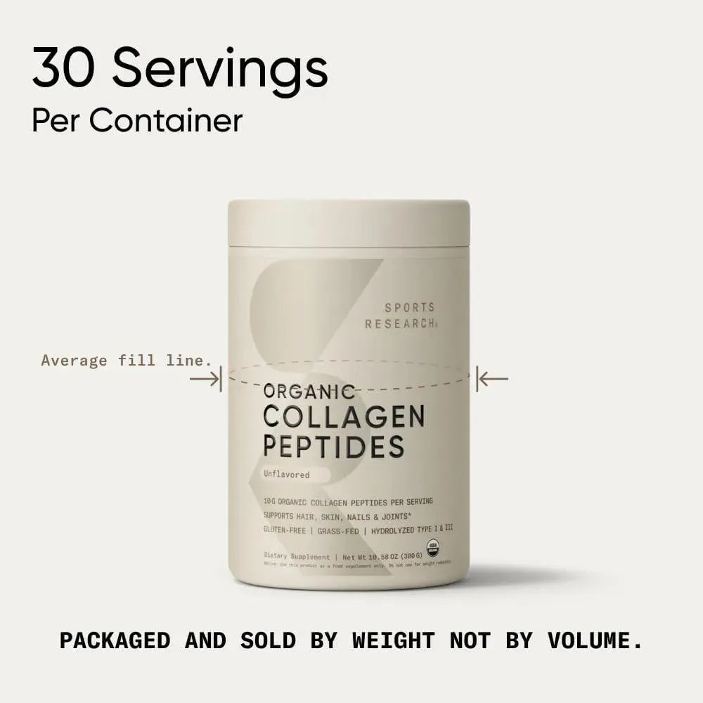 SPORTS RESEARCH - Sports Research Organic Collagen Peptides 300Gr. - The Red Vitamin MX - Suplementos Alimenticios - {{ shop.shopifyCountryName }}