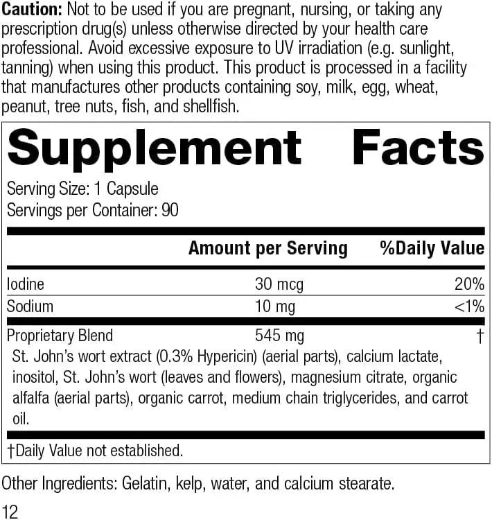 STANDARD PROCESS - Standard Process St John's Wort-IMT 90 Capsulas - The Red Vitamin MX - Suplementos Alimenticios - {{ shop.shopifyCountryName }}