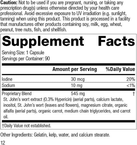 STANDARD PROCESS - Standard Process St John's Wort-IMT 90 Capsulas - The Red Vitamin MX - Suplementos Alimenticios - {{ shop.shopifyCountryName }}
