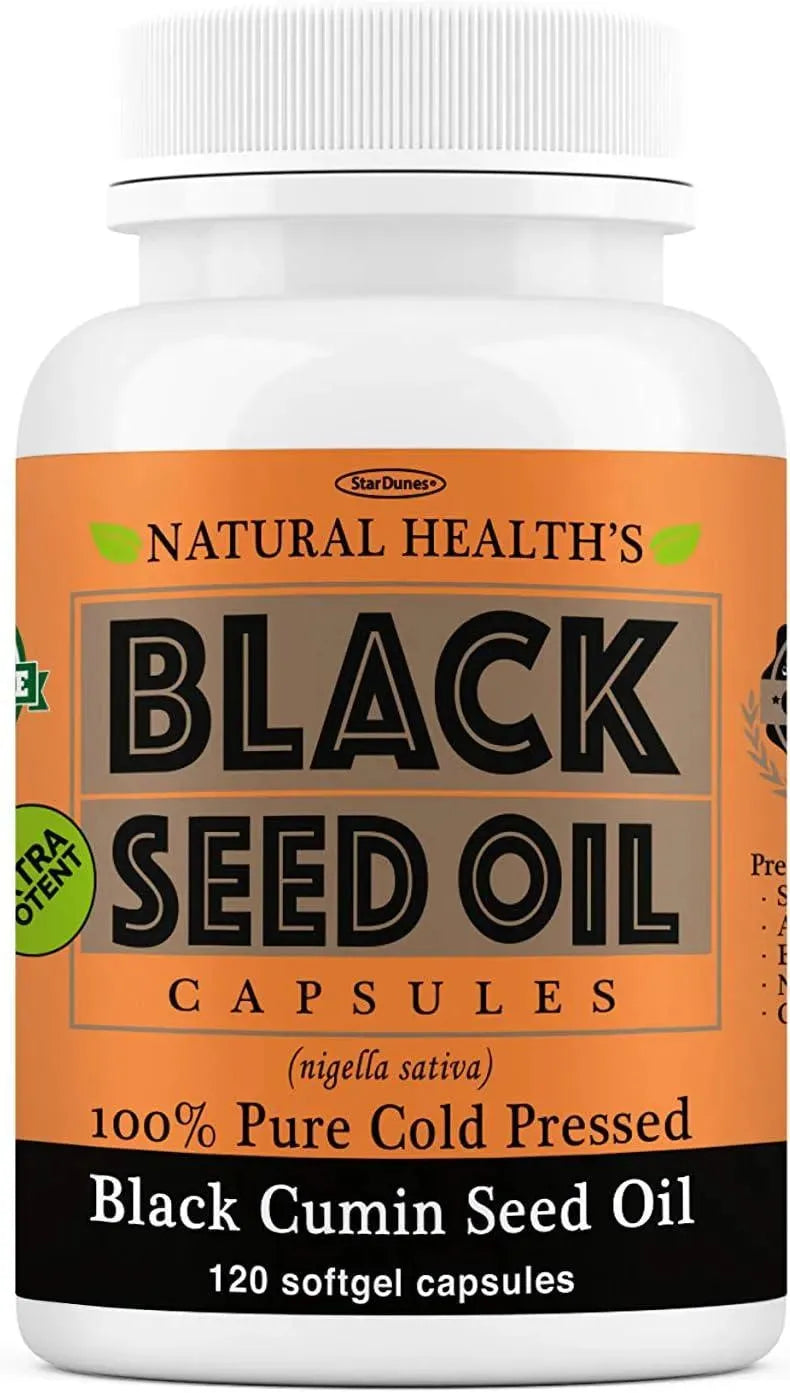 STARDUNES - StarDunes Pure Black Seed Oil 1000Mg. 120 Capsulas - The Red Vitamin MX - Suplementos Alimenticios - {{ shop.shopifyCountryName }}