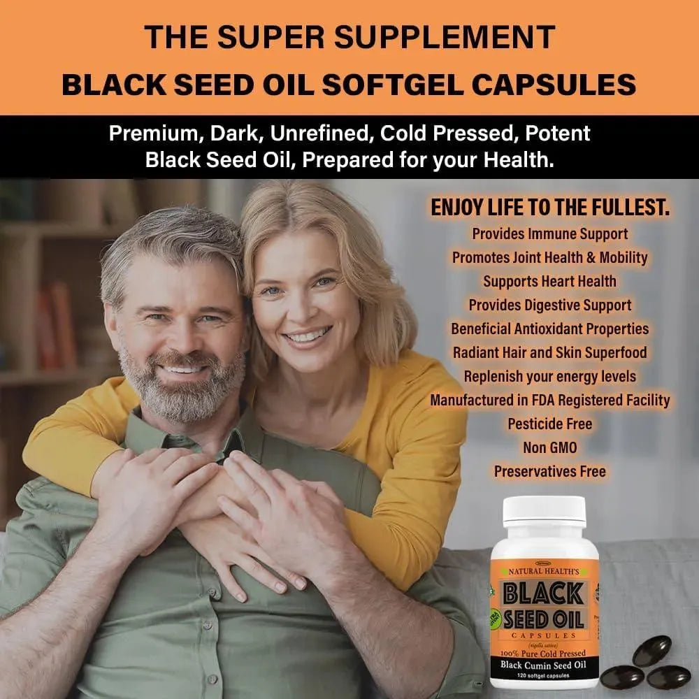 STARDUNES - StarDunes Pure Black Seed Oil 1000Mg. 120 Capsulas - The Red Vitamin MX - Suplementos Alimenticios - {{ shop.shopifyCountryName }}