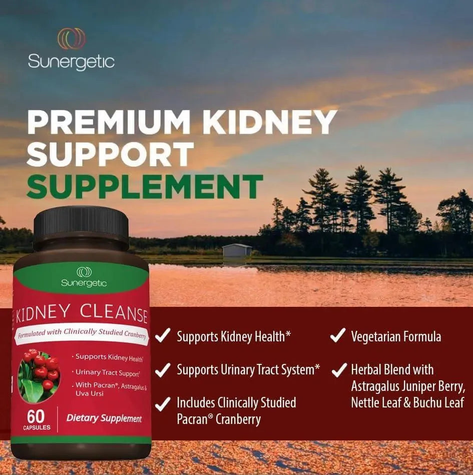 SUNERGETIC - Sunergetic Premium Kidney Cleanse 60 Capsulas - The Red Vitamin MX - Suplementos Alimenticios - {{ shop.shopifyCountryName }}