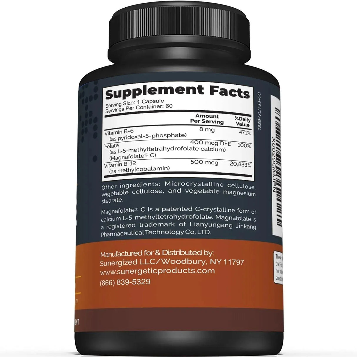 SUNERGETIC - Sunergetic Premium Methyl Folate 400mcg 60 Capsulas - The Red Vitamin MX - Suplementos Alimenticios - {{ shop.shopifyCountryName }}