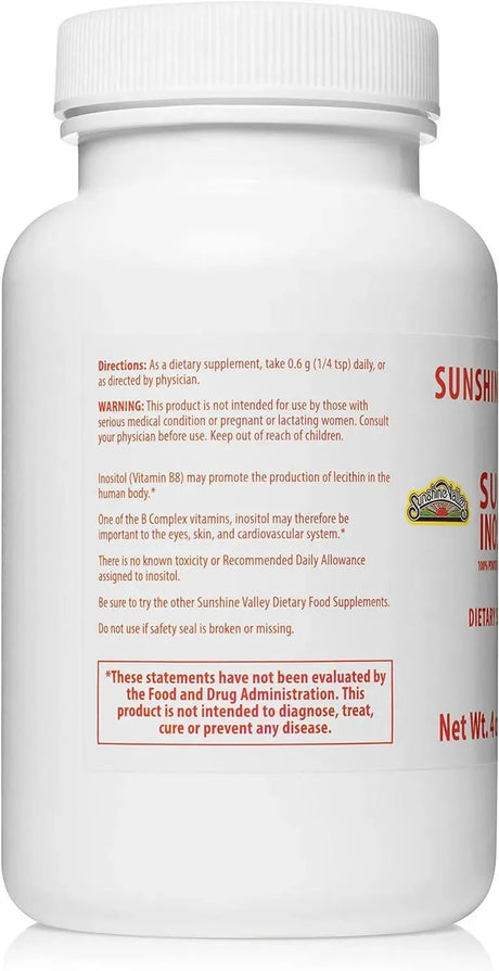 SUNSHINE VALLEY - Sunshine Valley Super Inositol Powder 4 Oz. - The Red Vitamin MX - Suplementos Alimenticios - {{ shop.shopifyCountryName }}