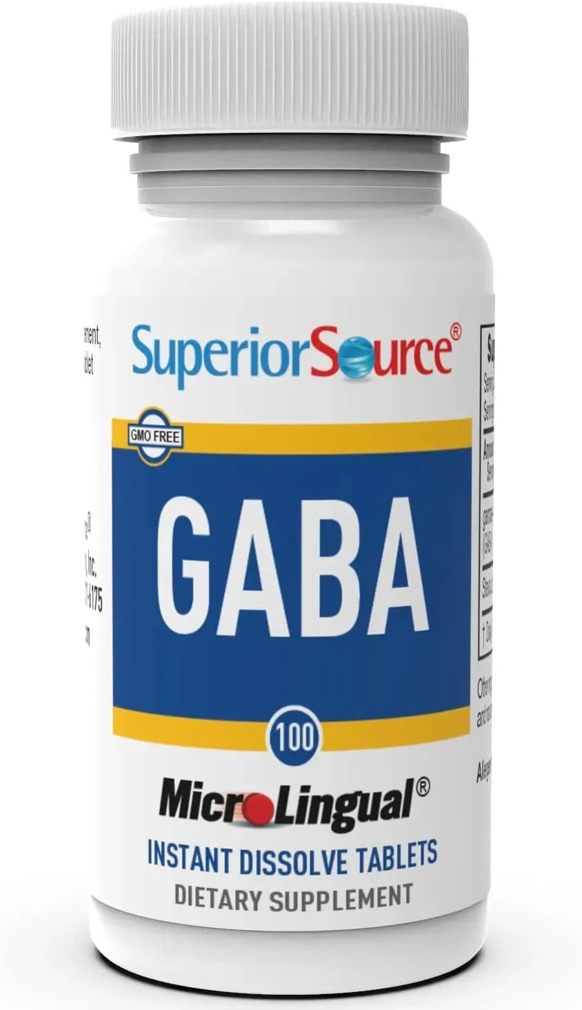 SUPERIOR SOURCE - Superior Source GABA 100Mg. 100 Tabletas Sublinguales - The Red Vitamin MX - Suplementos Alimenticios - {{ shop.shopifyCountryName }}