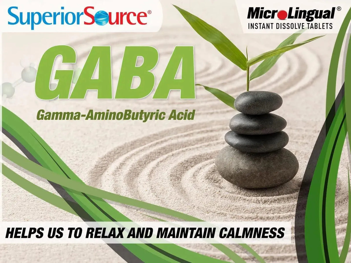 SUPERIOR SOURCE - Superior Source GABA 100Mg. 100 Tabletas Sublinguales - The Red Vitamin MX - Suplementos Alimenticios - {{ shop.shopifyCountryName }}