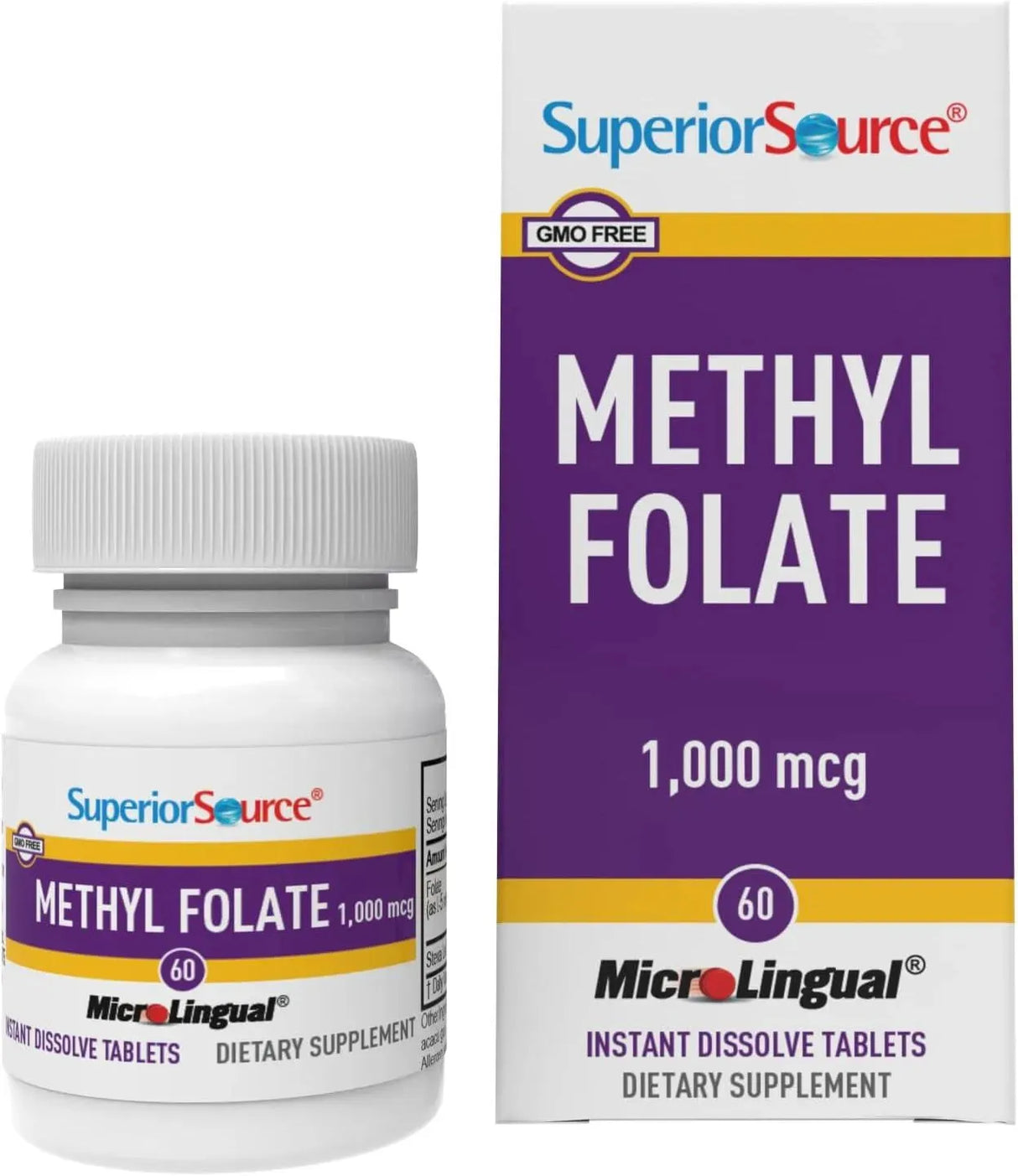 SUPERIOR SOURCE - Superior Source Methylfolate 5-MTHF 1000mcg 60 Tabletas - The Red Vitamin MX - Suplementos Alimenticios - {{ shop.shopifyCountryName }}