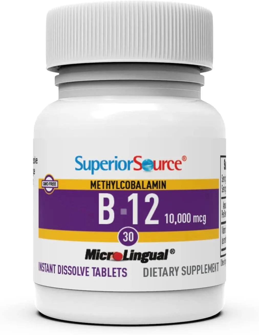 SUPERIOR SOURCE - Superior Source No Shot Vitamin B12 Methylcobalamin 10000mcg 30 Tabletas Sublinguales - The Red Vitamin MX - Suplementos Alimenticios - {{ shop.shopifyCountryName }}