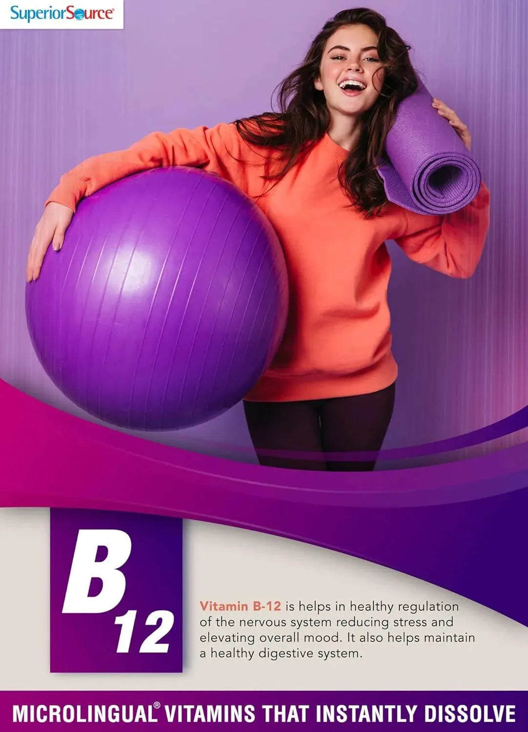 SUPERIOR SOURCE - Superior Source No Shot Vitamin B12 Methylcobalamin 10000mcg 30 Tabletas Sublinguales - The Red Vitamin MX - Suplementos Alimenticios - {{ shop.shopifyCountryName }}