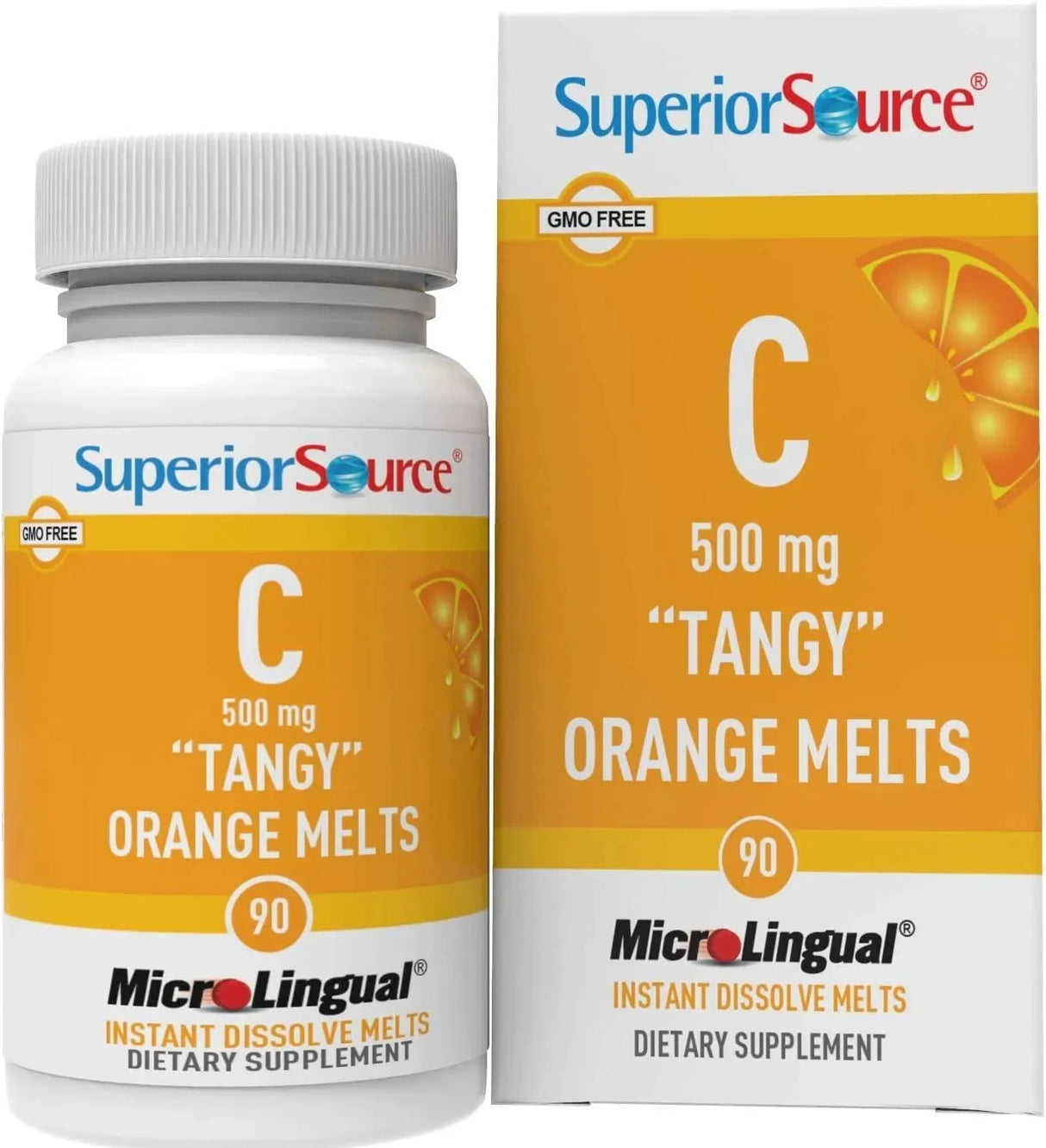 SUPERIOR SOURCE - Superior Source Vitamin C 500Mg. MicroLingual Tablets Tangy Orange Melts 90 Tabletas - The Red Vitamin MX - Suplementos Alimenticios - {{ shop.shopifyCountryName }}