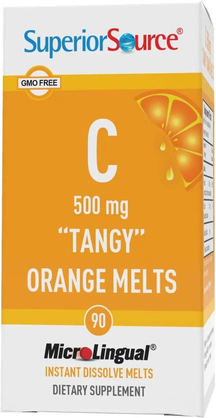 SUPERIOR SOURCE - Superior Source Vitamin C 500Mg. MicroLingual Tablets Tangy Orange Melts 90 Tabletas - The Red Vitamin MX - Suplementos Alimenticios - {{ shop.shopifyCountryName }}