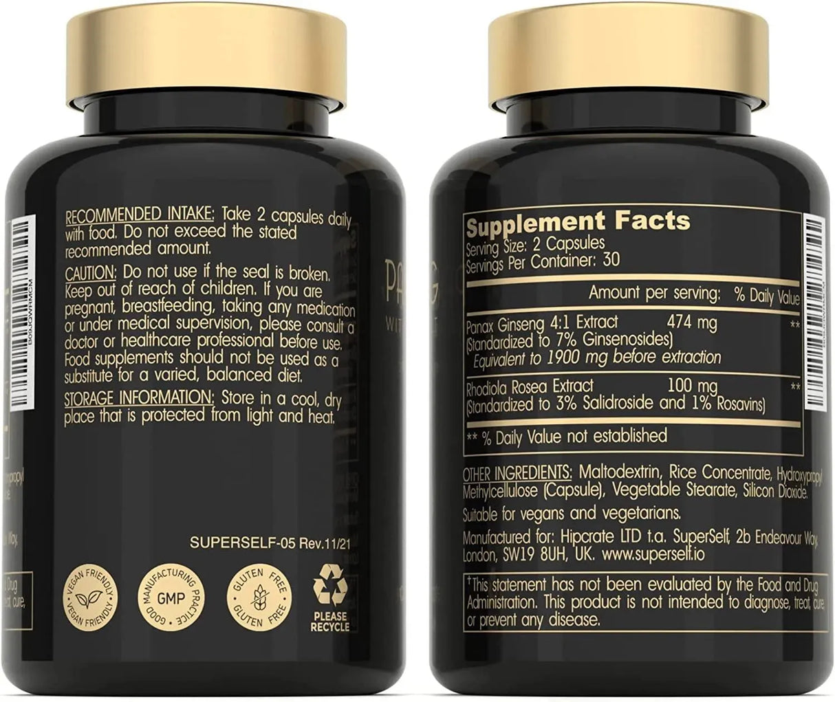 SUPERSELF - SuperSelf Panax Ginseng and Rhodiola Rosea 2000Mg. 60 Capsulas - The Red Vitamin MX - Suplementos Alimenticios - {{ shop.shopifyCountryName }}