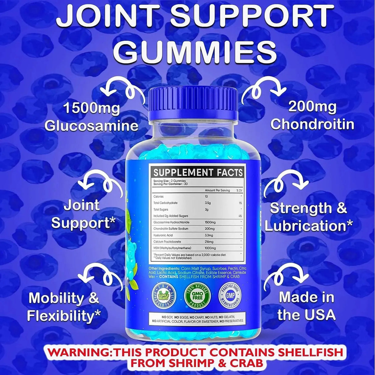 SUPPLEBEARS - Supplebears Glucosamine Chondroitin Gummies 60 Gomitas - The Red Vitamin MX - Suplementos Alimenticios - {{ shop.shopifyCountryName }}