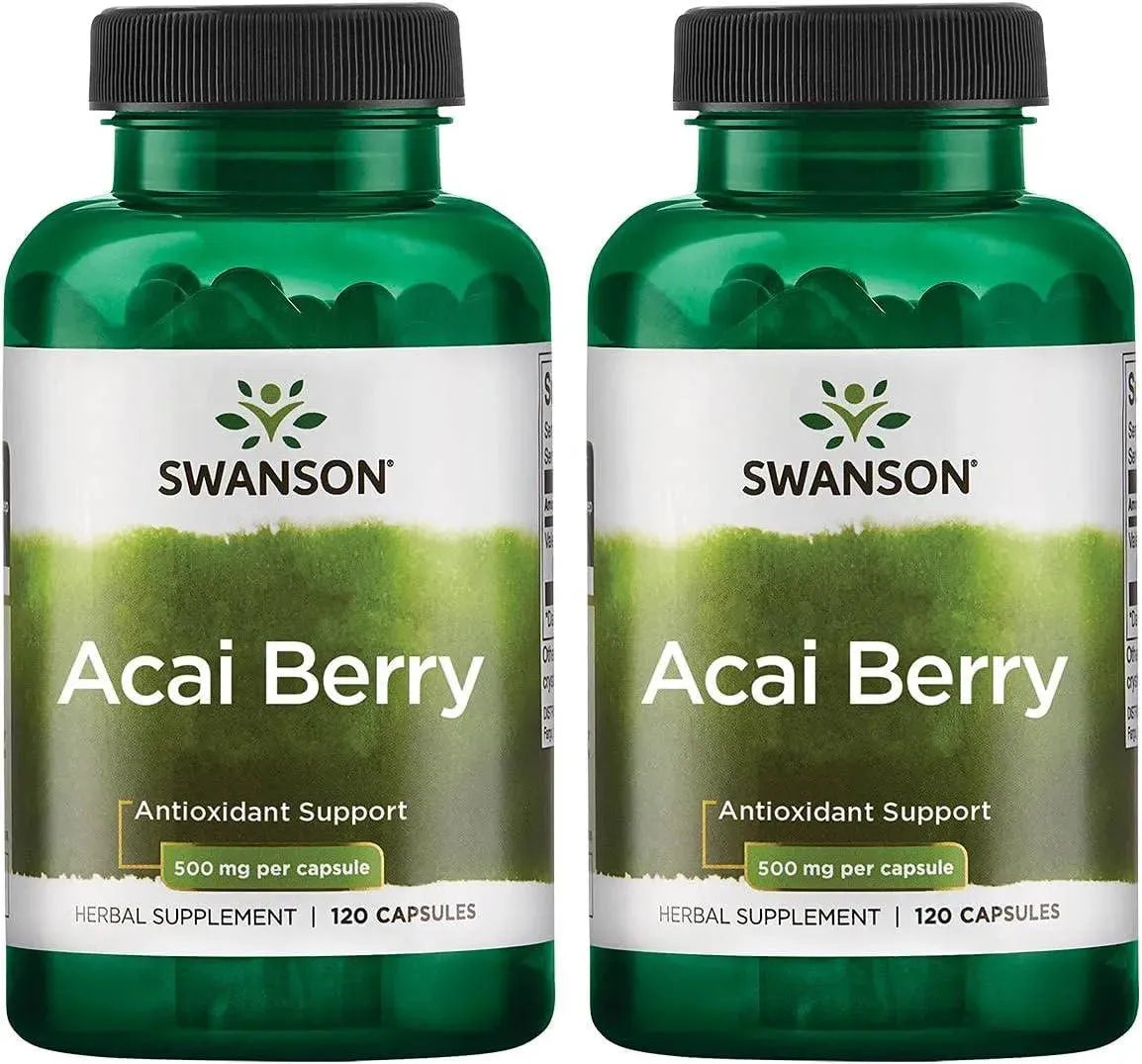 SWANSON - Swanson Acai Berry 500Mg. 120 Capsulas 2 Pack - The Red Vitamin MX - Suplementos Alimenticios - {{ shop.shopifyCountryName }}