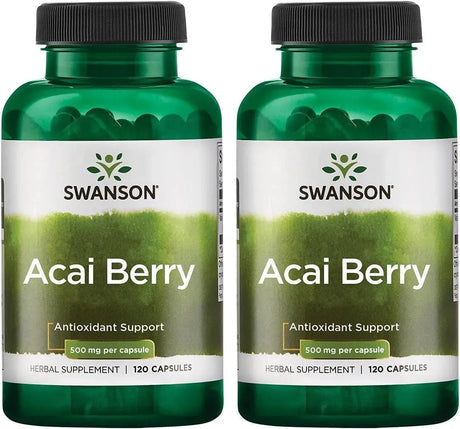 SWANSON - Swanson Acai Berry 500Mg. 120 Capsulas 2 Pack - The Red Vitamin MX - Suplementos Alimenticios - {{ shop.shopifyCountryName }}