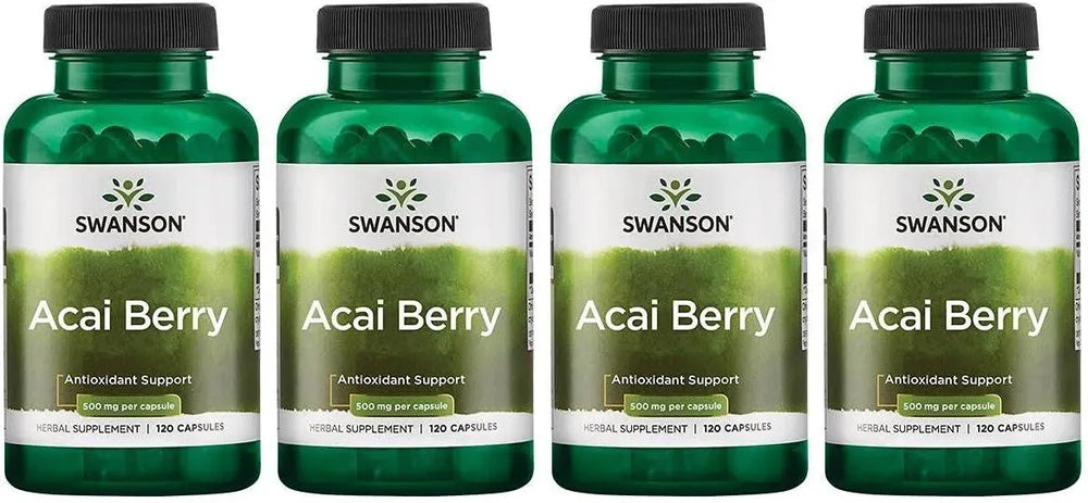 SWANSON - Swanson Acai Berry 500Mg. 120 Capsulas 4 Pack - The Red Vitamin MX - Suplementos Alimenticios - {{ shop.shopifyCountryName }}