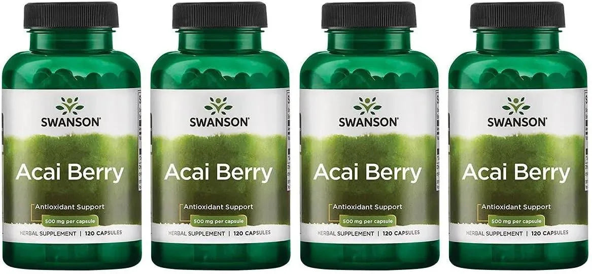 SWANSON - Swanson Acai Berry 500Mg. 120 Capsulas 4 Pack - The Red Vitamin MX - Suplementos Alimenticios - {{ shop.shopifyCountryName }}