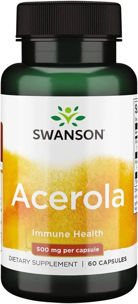 SWANSON - Swanson Acerola 500Mg. 60 Capsulas - The Red Vitamin MX - Suplementos Alimenticios - {{ shop.shopifyCountryName }}