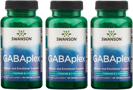 SWANSON - Swanson Amino Acid Gabaplex w/L-Tyrosine & L-Theanine 60 Capsulas 3 Pack - The Red Vitamin MX - Suplementos Alimenticios - {{ shop.shopifyCountryName }}