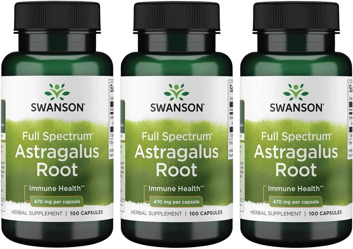 SWANSON - Swanson Astragalus Root 470Mg. 100 Capsulas 3 Pack - The Red Vitamin MX - Suplementos Alimenticios - {{ shop.shopifyCountryName }}