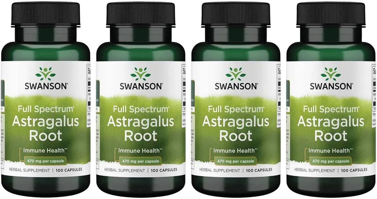 SWANSON - Swanson Astragalus Root 470Mg. 100 Capsulas 4 Pack - The Red Vitamin MX - Suplementos Alimenticios - {{ shop.shopifyCountryName }}
