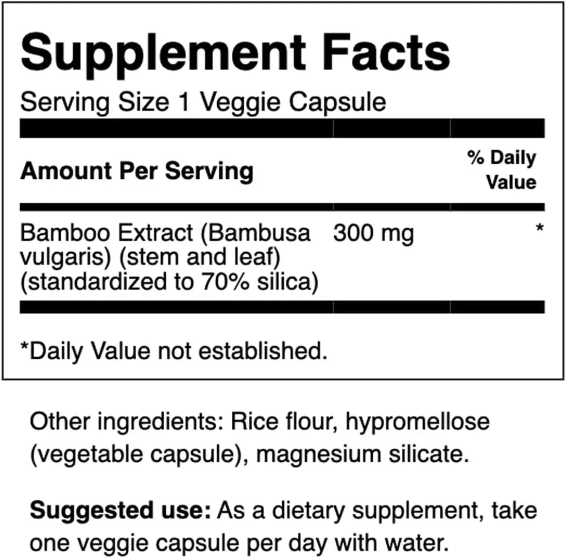 SWANSON - Swanson Bamboo Extract 300Mg. 60 Capsulas 2 Pack - The Red Vitamin MX - Suplementos Alimenticios - {{ shop.shopifyCountryName }}