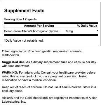 SWANSON - Swanson Boron from Albion 6 Mg. 60 Capsulas 4 Pack - The Red Vitamin MX - Suplementos Alimenticios - {{ shop.shopifyCountryName }}
