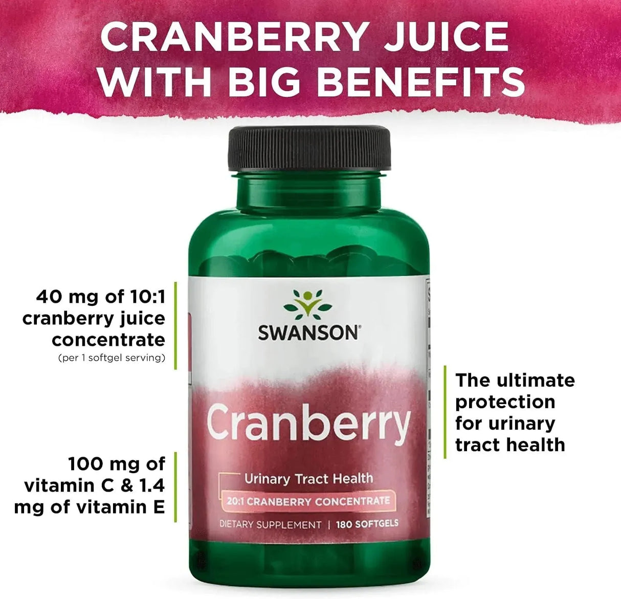 SWANSON - Swanson Cranberry 360 Capsulas Blandas - The Red Vitamin MX - Suplementos Alimenticios - {{ shop.shopifyCountryName }}