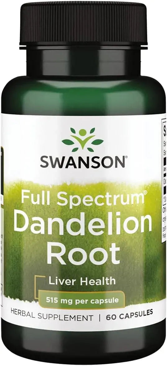 SWANSON - Swanson Dandelion Root 515Mg. 60 Capsulas - The Red Vitamin MX - Suplementos Alimenticios - {{ shop.shopifyCountryName }}