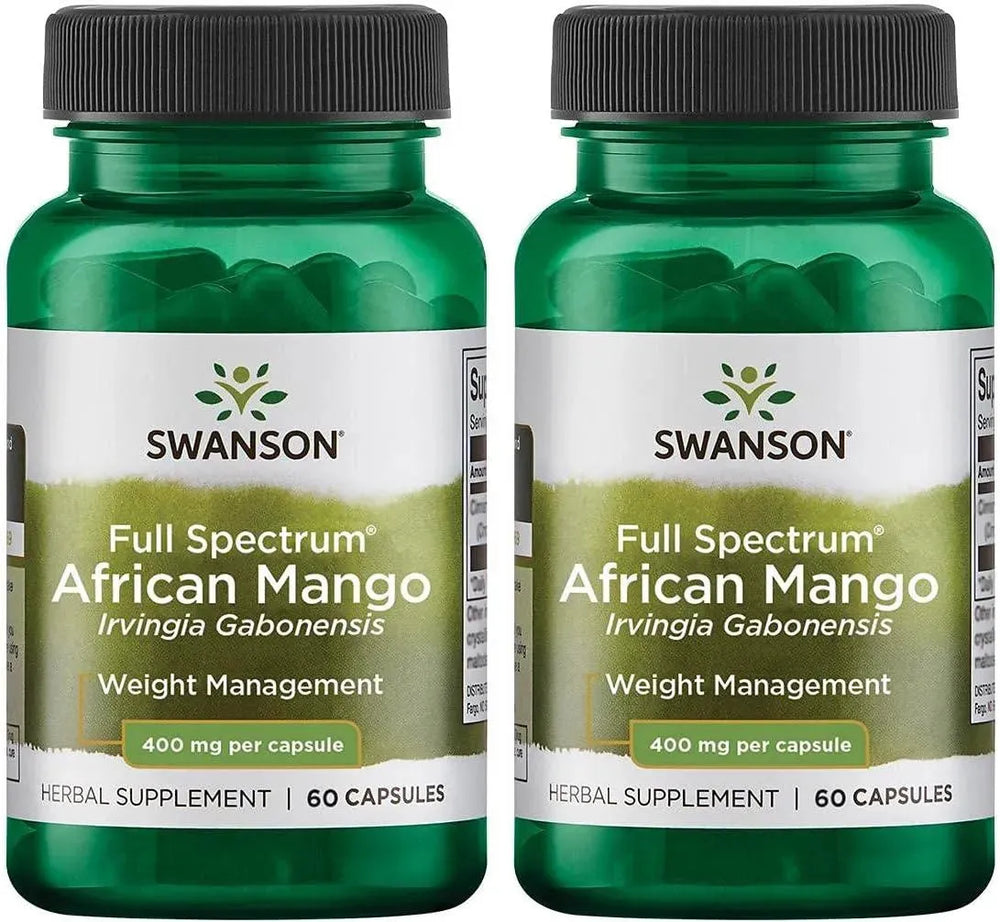 SWANSON - Swanson Full Spectrum African Mango 400Mg. 60 Capsulas 2 Pack - The Red Vitamin MX - Suplementos Alimenticios - {{ shop.shopifyCountryName }}