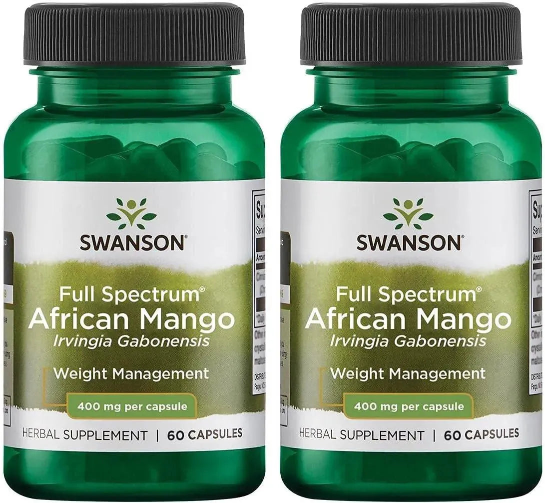 SWANSON - Swanson Full Spectrum African Mango 400Mg. 60 Capsulas 2 Pack - The Red Vitamin MX - Suplementos Alimenticios - {{ shop.shopifyCountryName }}