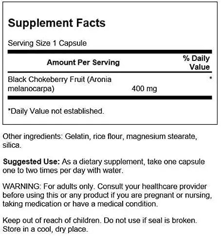 SWANSON - Swanson Full Spectrum Aronia 400Mg. 60 Capsulas - The Red Vitamin MX - Suplementos Alimenticios - {{ shop.shopifyCountryName }}