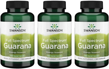 SWANSON - Swanson Guarana 500Mg. 100 Capsulas 3 Pack - The Red Vitamin MX - Suplementos Alimenticios - {{ shop.shopifyCountryName }}