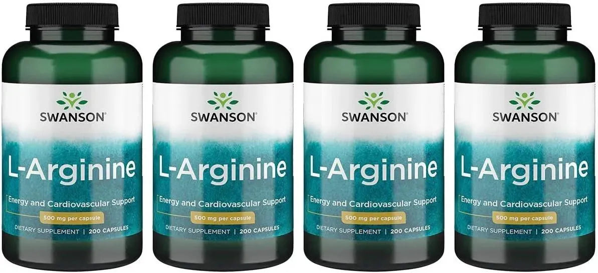 SWANSON - Swanson L-Arginine 500Mg. 200 Capsulas 4 Pack - The Red Vitamin MX - Suplementos Alimenticios - {{ shop.shopifyCountryName }}