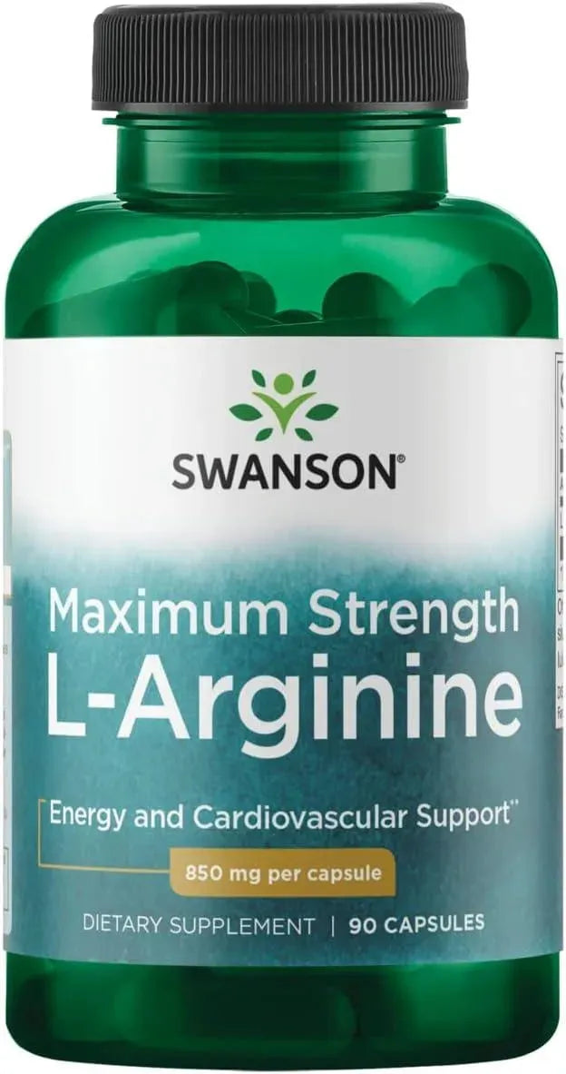 SWANSON - Swanson L-Arginine 850Mg. 90 Capsulas - The Red Vitamin MX - Suplementos Alimenticios - {{ shop.shopifyCountryName }}