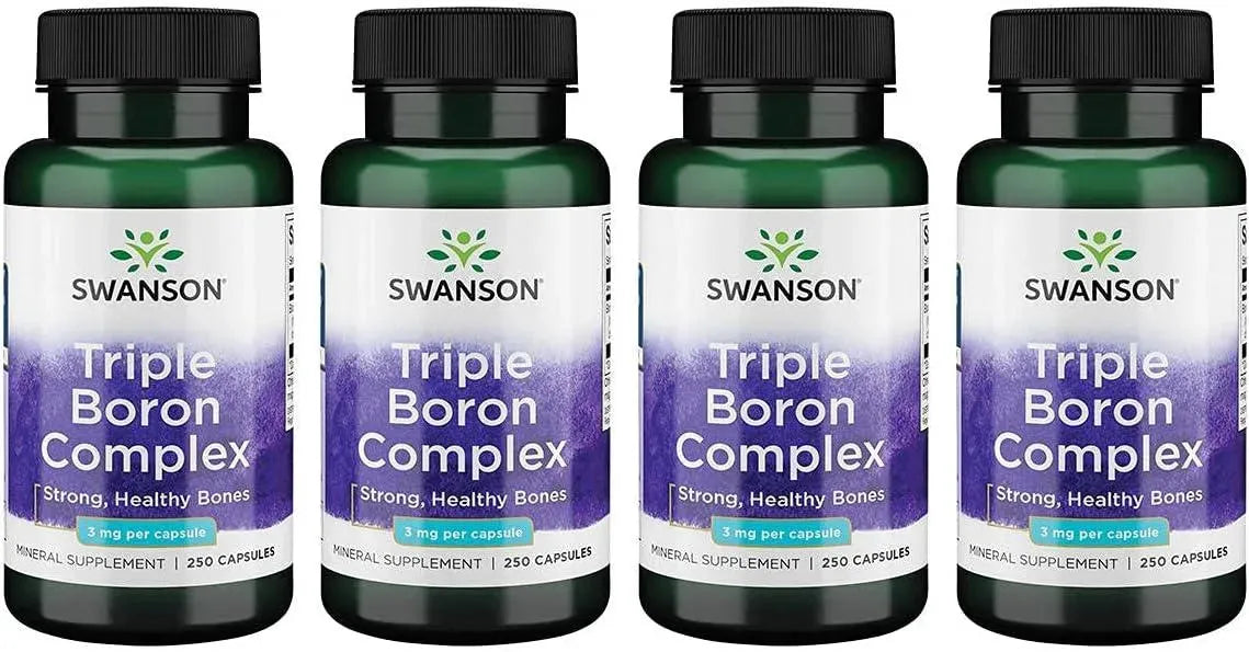 SWANSON - Swanson Triple Boron Complex 3 Mg. 250 Capsulas 4 Pack - The Red Vitamin MX - Suplementos Alimenticios - {{ shop.shopifyCountryName }}