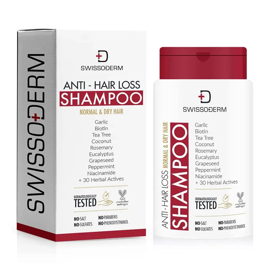 SWISSODERM - SWISSODERM Anti Hair Loss Shampoo 300Ml. - The Red Vitamin MX - Shampoo Para Cabello - {{ shop.shopifyCountryName }}