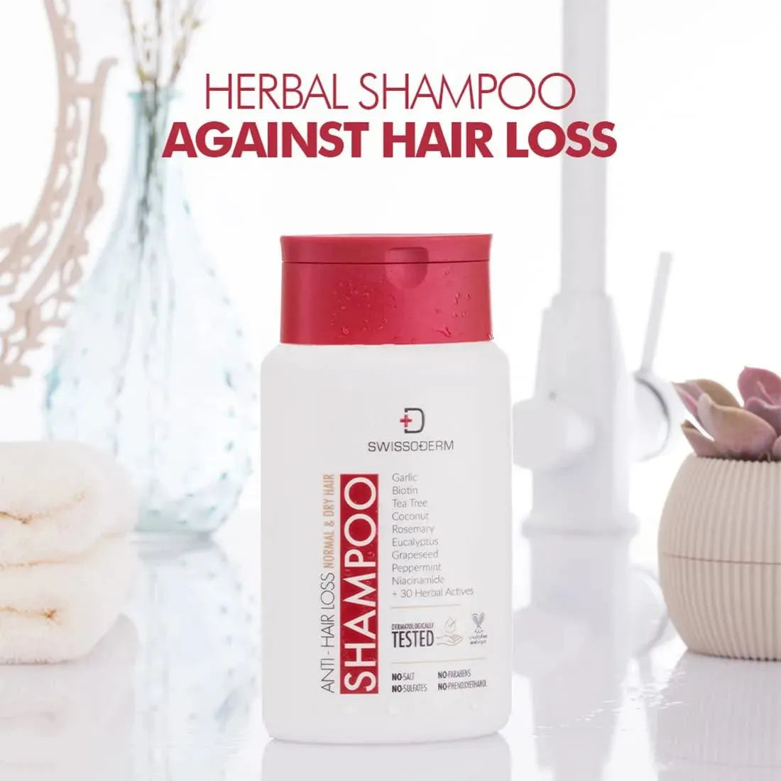 SWISSODERM - SWISSODERM Anti Hair Loss Shampoo 300Ml. - The Red Vitamin MX - Shampoo Para Cabello - {{ shop.shopifyCountryName }}