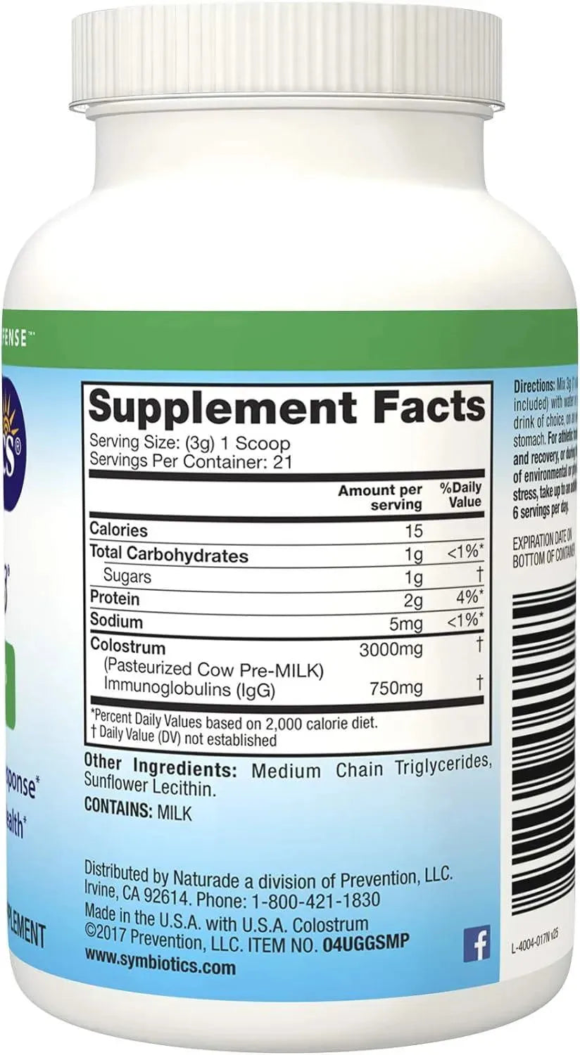 SYMBIOTICS - Symbiotics Colostrum Plus Powder 63.8Gr. - The Red Vitamin MX - Suplementos Alimenticios - {{ shop.shopifyCountryName }}