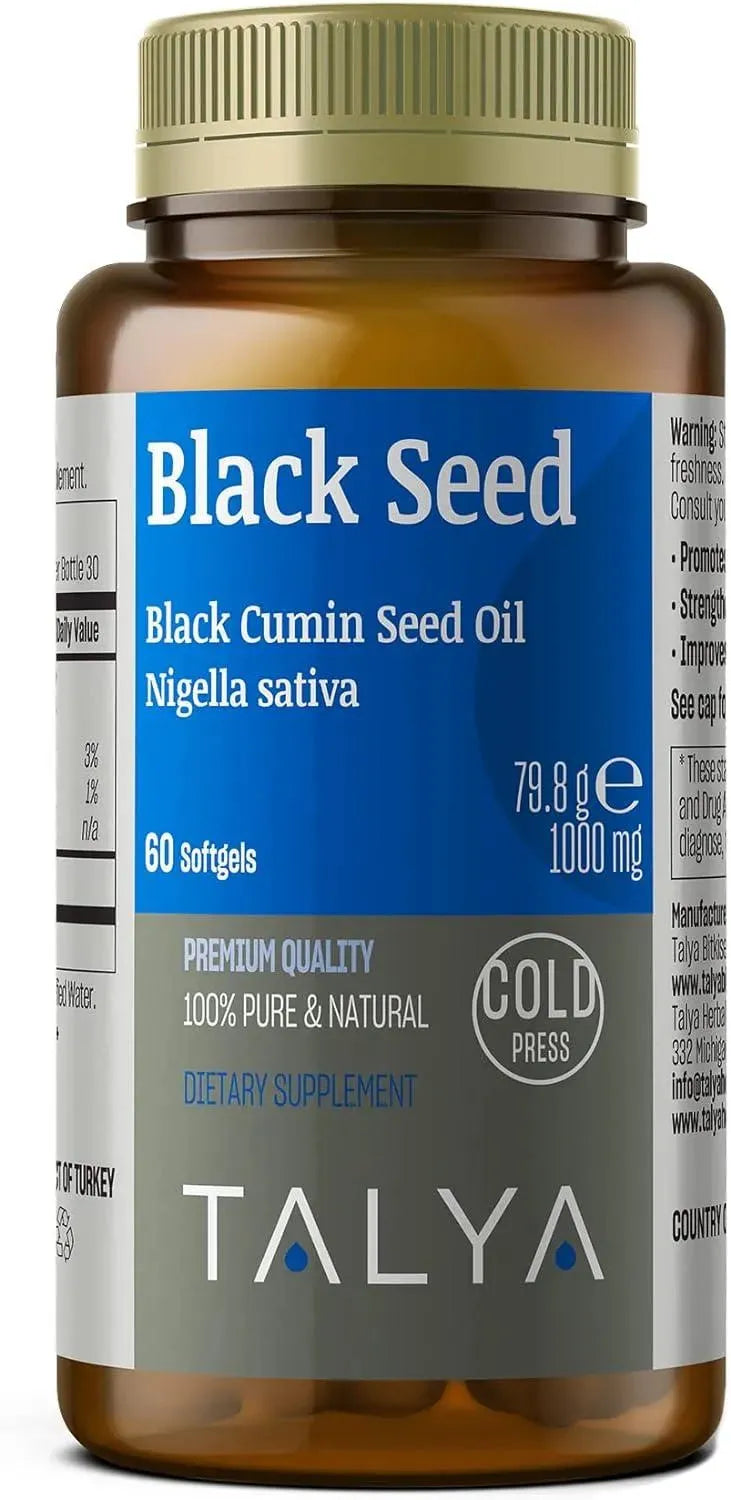TALYA - TALYA Black Seed Oil Softgel with High Thymoquinone 60 Capsulas Blandas - The Red Vitamin MX - Suplementos Alimenticios - {{ shop.shopifyCountryName }}