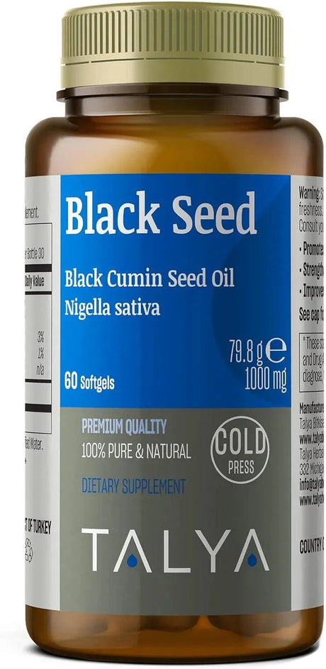 TALYA - TALYA Black Seed Oil Softgel with High Thymoquinone 60 Capsulas Blandas - The Red Vitamin MX - Suplementos Alimenticios - {{ shop.shopifyCountryName }}
