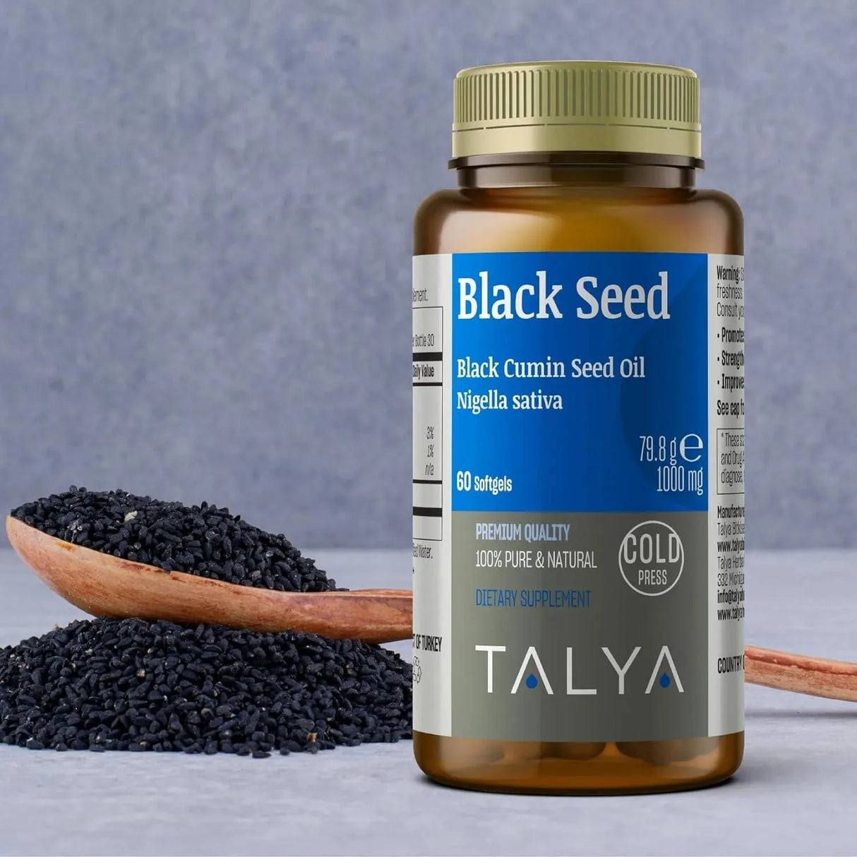 TALYA - TALYA Black Seed Oil Softgel with High Thymoquinone 60 Capsulas Blandas - The Red Vitamin MX - Suplementos Alimenticios - {{ shop.shopifyCountryName }}