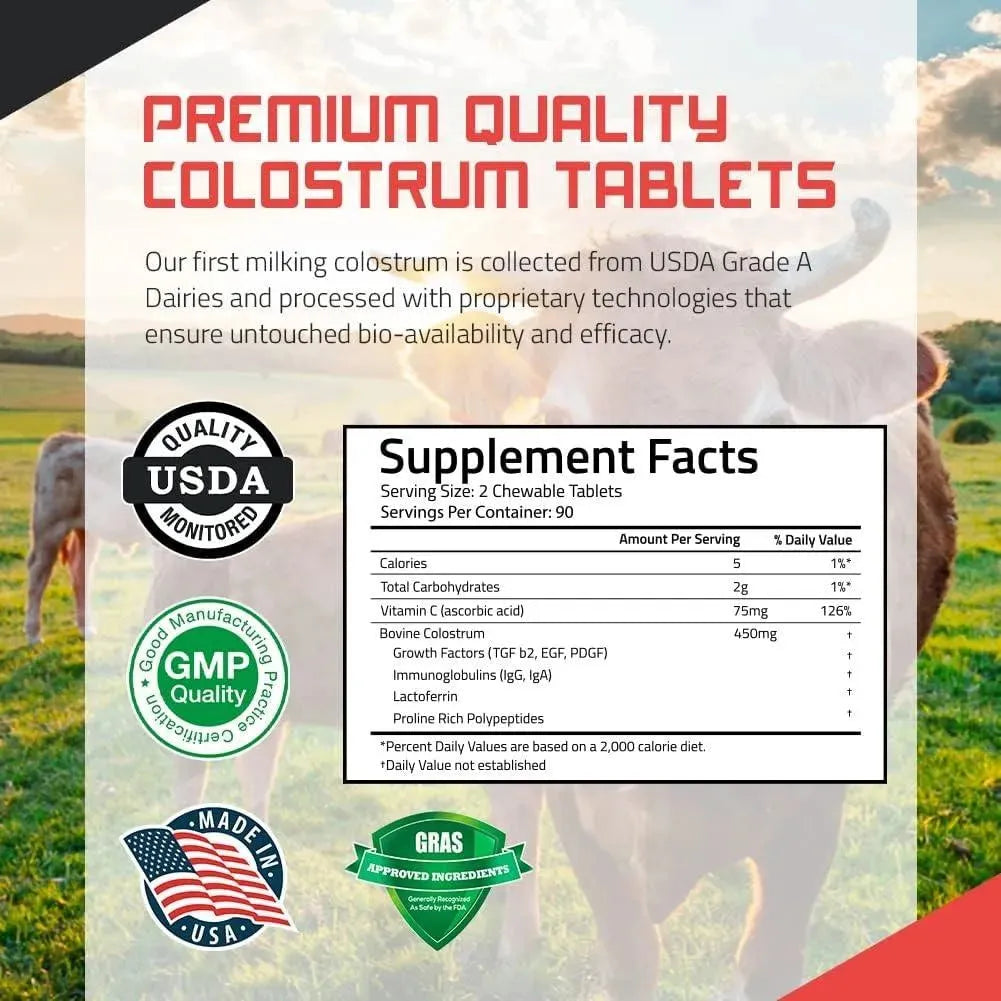 TBR LABS - TBR Labs Bovine Colostrum 90 Tabletas Masticables - The Red Vitamin MX - Suplementos Alimenticios - {{ shop.shopifyCountryName }}